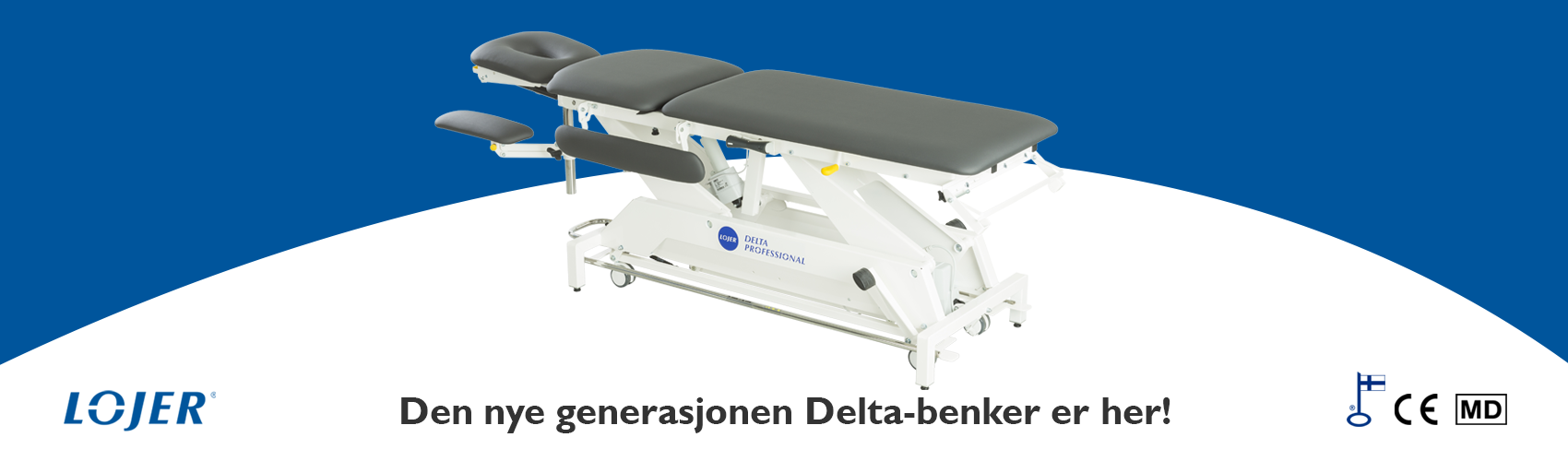 delta standard, delta professional, delta behandlingsbenk, fysiopartner